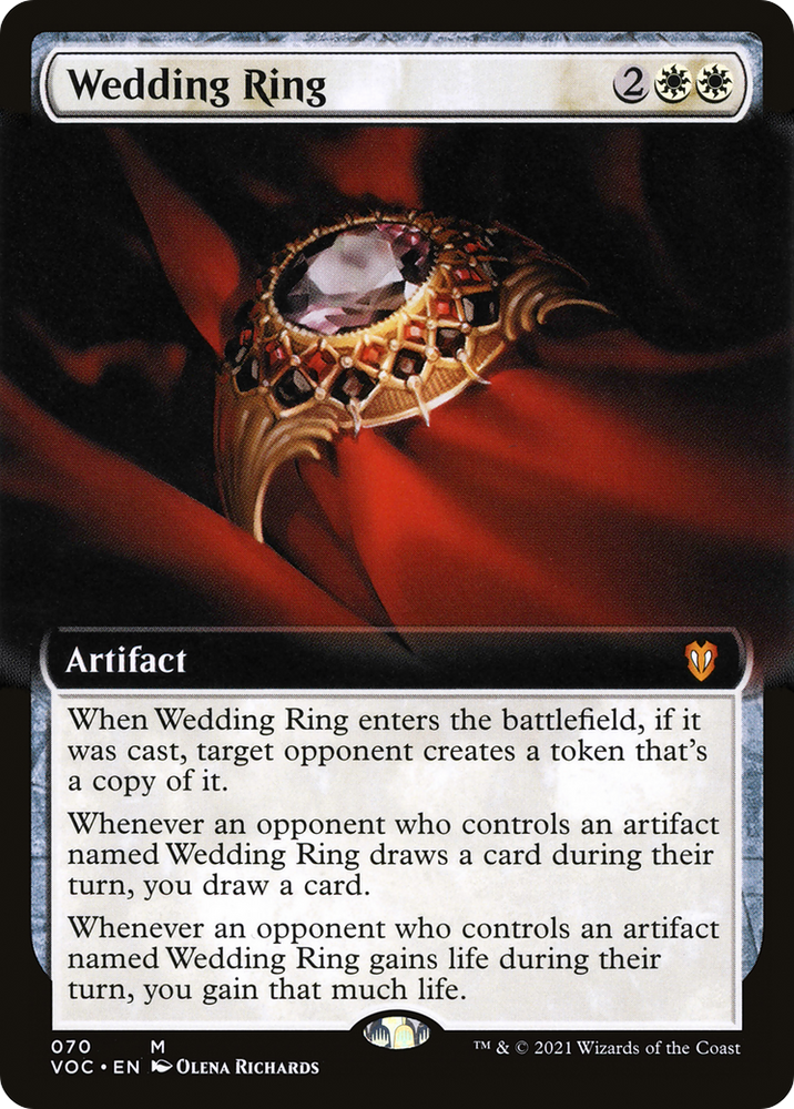 Wedding Ring (Extended Art) [Innistrad: Crimson Vow Commander]
