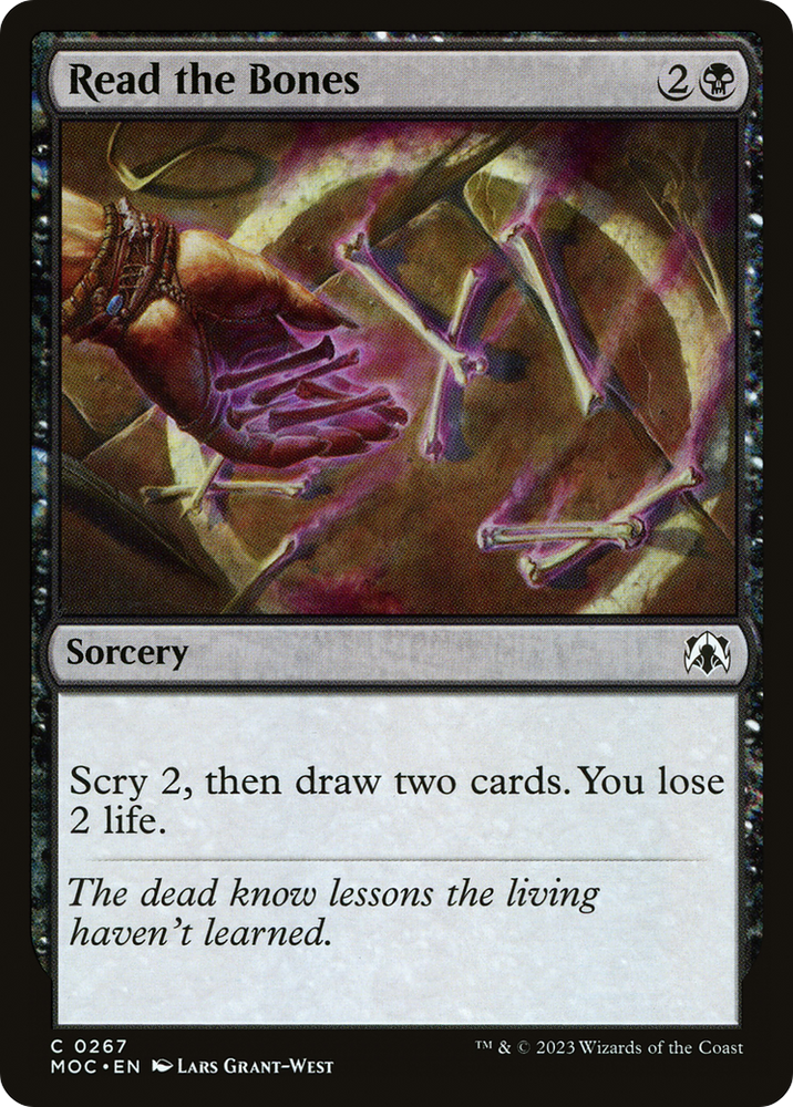 Read the Bones [March of the Machine Commander]