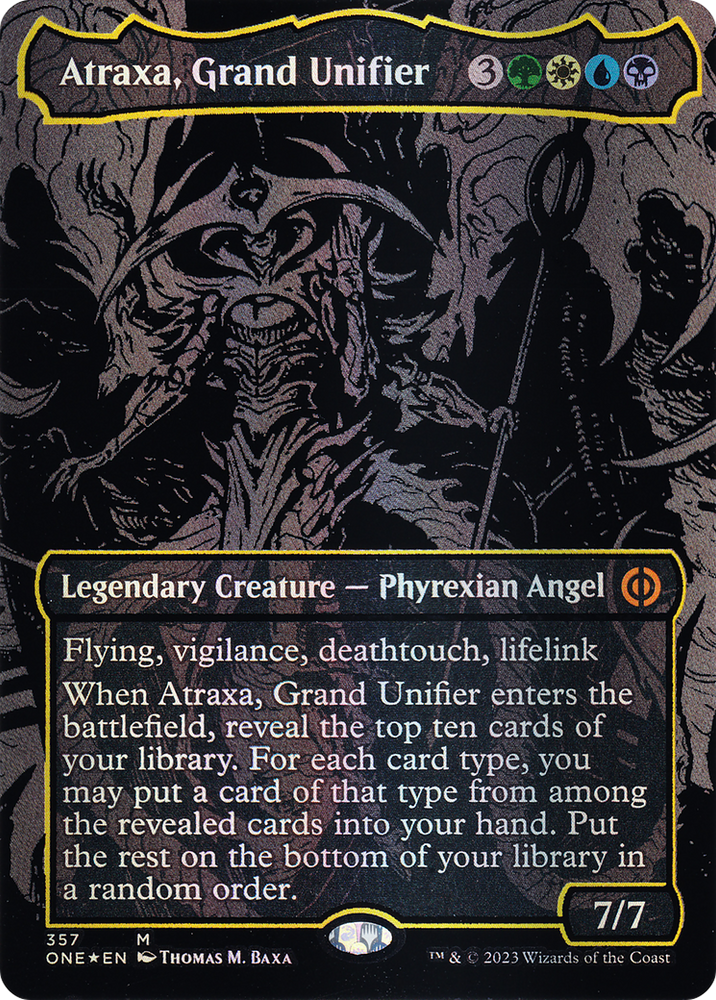 Atraxa, Grand Unifier (Oil Slick Raised Foil) [Phyrexia: All Will Be One]