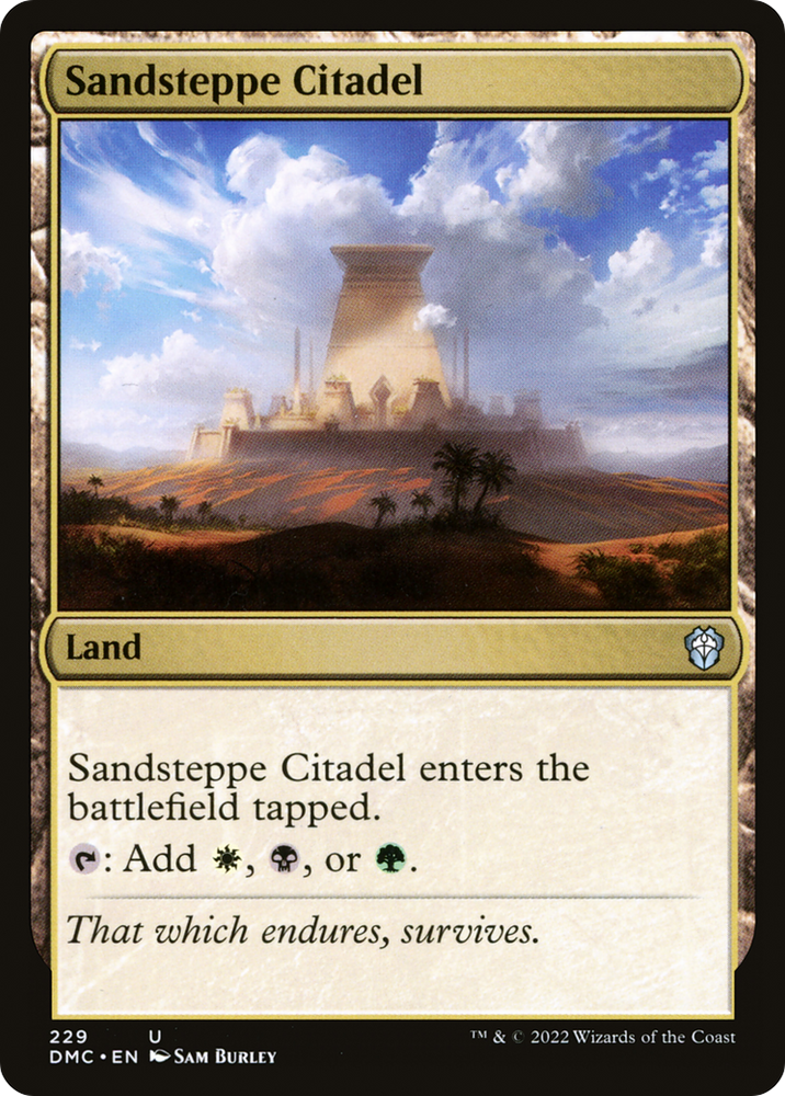 Sandsteppe Citadel [Dominaria United Commander]
