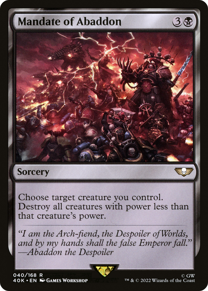 Mandate of Abaddon [Warhammer 40,000]