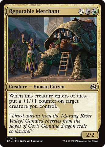 Reputable Merchant (TDM-217) - Tarkir: Dragonstorm Foil
