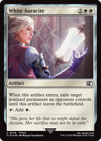 White Auracite (FIN-579) - FINAL FANTASY Foil