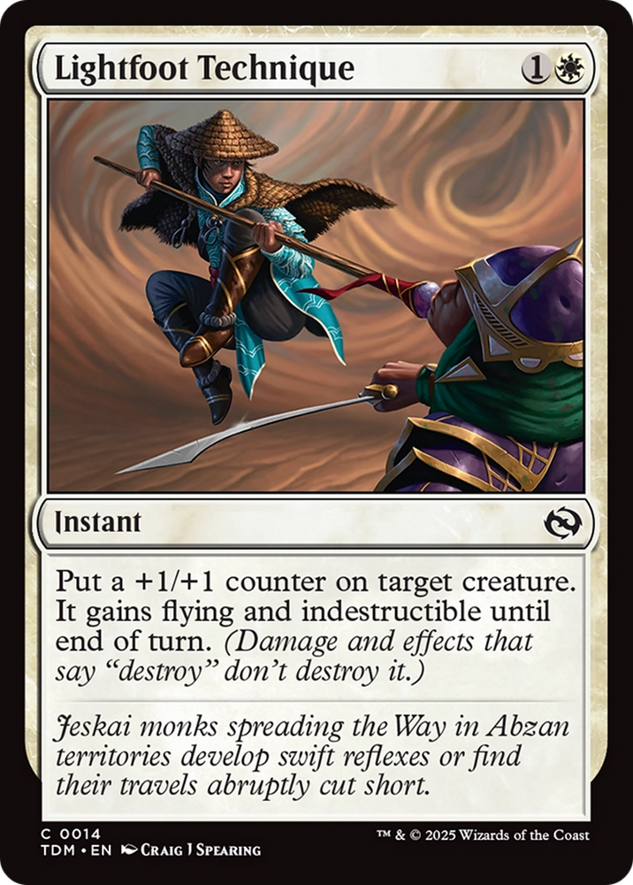 Lightfoot Technique (TDM-014) - Tarkir: Dragonstorm Foil