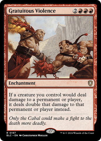 Gratuitous Violence [Bloomburrow Commander]