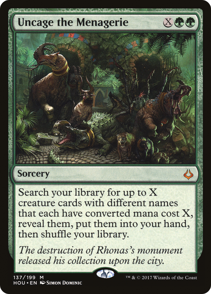 Uncage the Menagerie [Hour of Devastation]