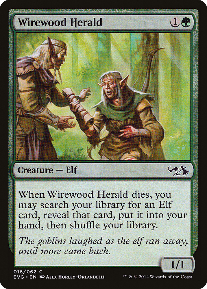 Wirewood Herald (Elves vs. Goblins) [Duel Decks Anthology]