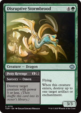 Disruptive Stormbrood // Petty Revenge (TDM-178) - Tarkir: Dragonstorm
