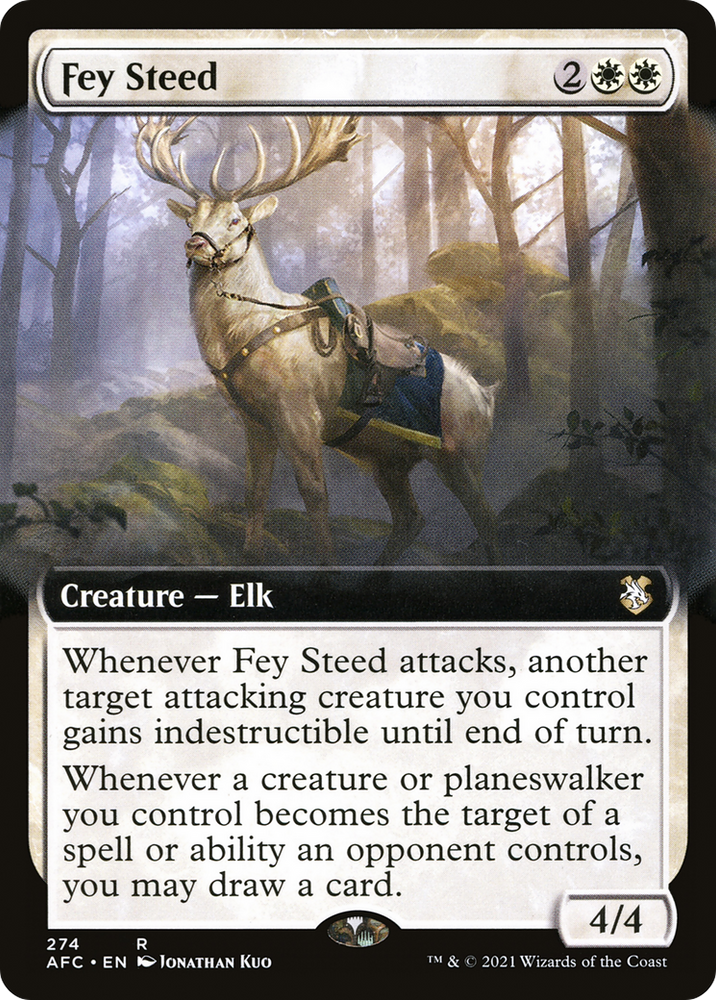 Fey Steed (Extended Art) [Dungeons & Dragons: Adventures in the Forgotten Realms Commander]
