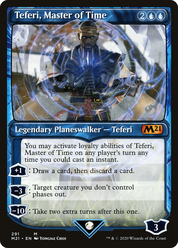 Teferi, Master of Time (Showcase) (291) [Core Set 2021]