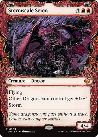 Stormscale Scion (TDM-303) - Tarkir: Dragonstorm: (Showcase)
