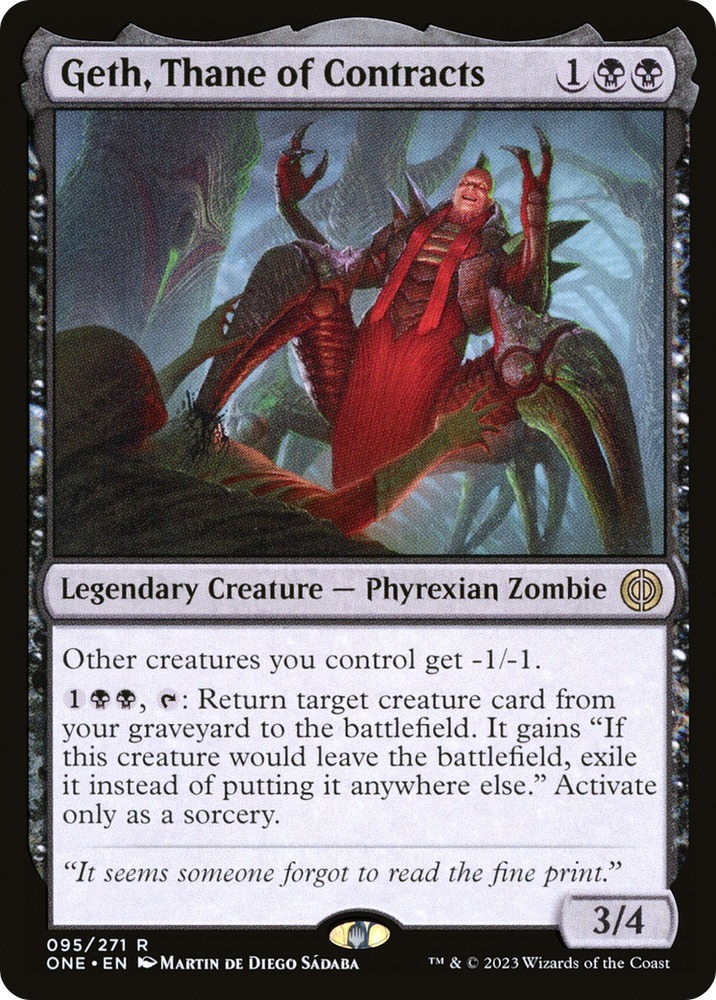 Geth, Thane of Contracts [Phyrexia: All Will Be One]