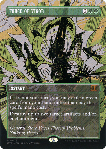 Force of Vigor (Textured Foil) [Outlaws of Thunder Junction: Breaking News]