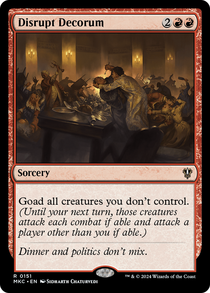 Disrupt Decorum [Murders at Karlov Manor Commander]