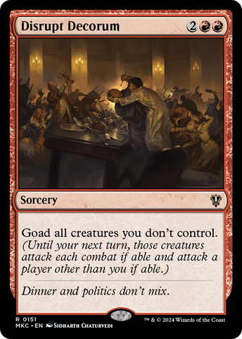 Disrupt Decorum [Murders at Karlov Manor Commander]