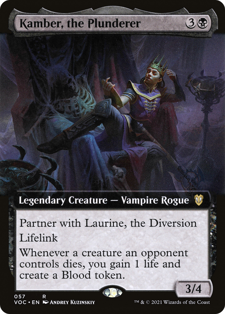 Kamber, the Plunderer (Extended Art) [Innistrad: Crimson Vow Commander]