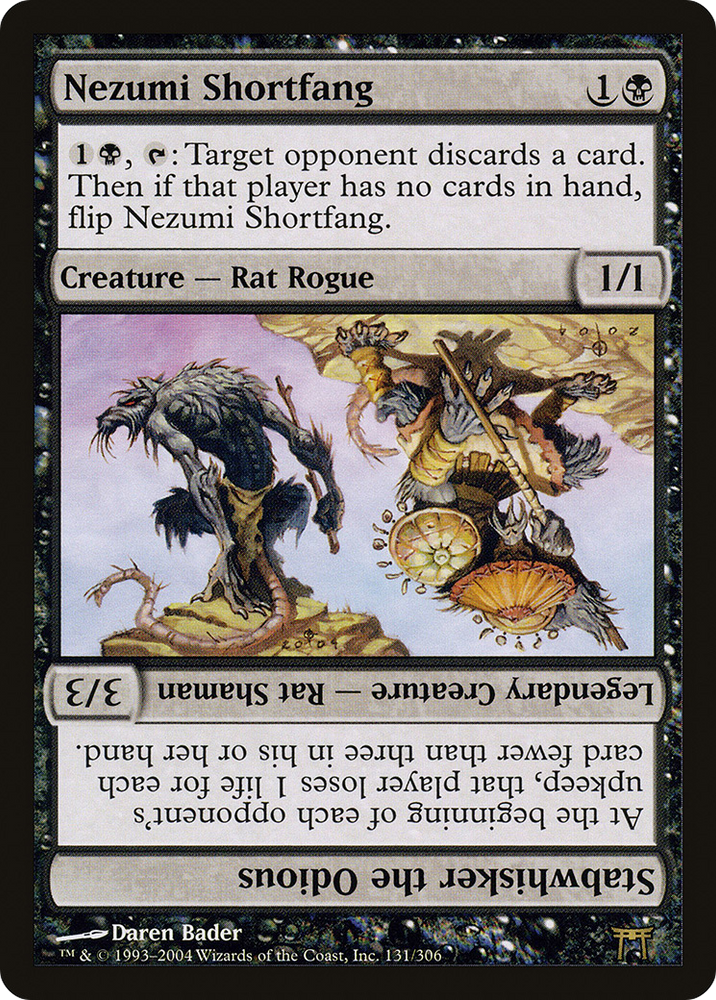 Nezumi Shortfang // Stabwhisker the Odious [Champions of Kamigawa]