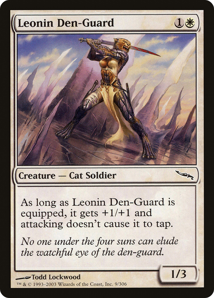 Leonin Den-Guard [Mirrodin]