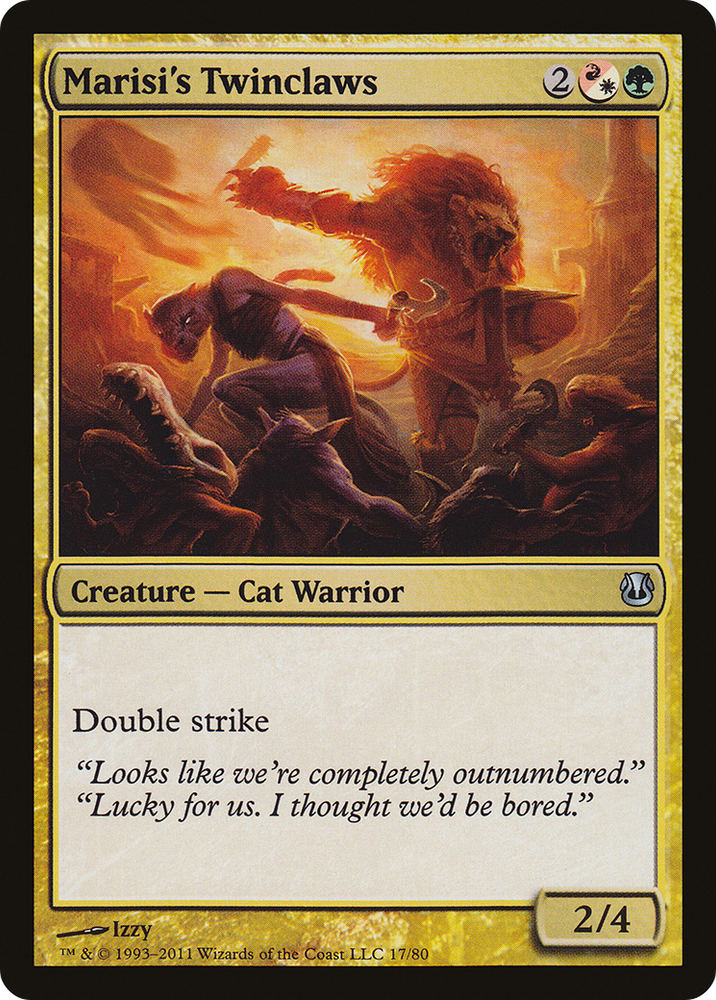 Marisi's Twinclaws [Duel Decks: Ajani vs. Nicol Bolas]