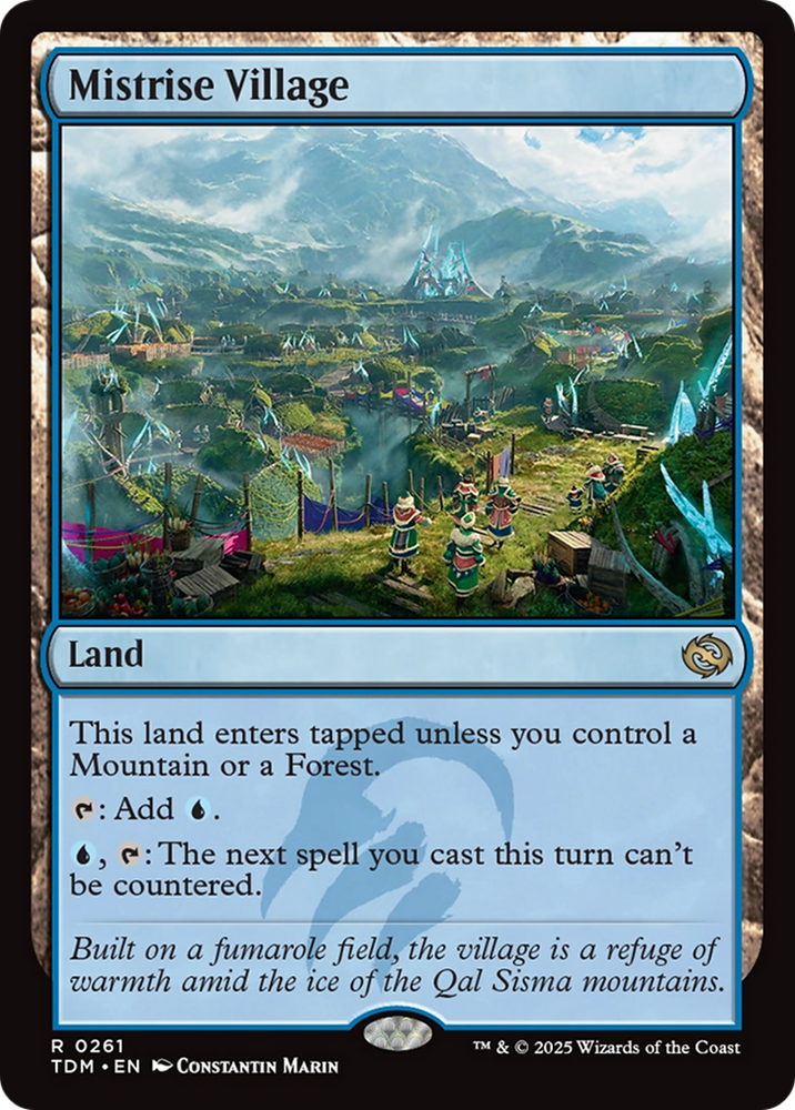 Mistrise Village (TDM-261) - Tarkir: Dragonstorm Foil