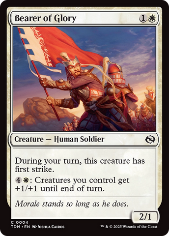 Bearer of Glory (TDM-004) - Tarkir: Dragonstorm Foil