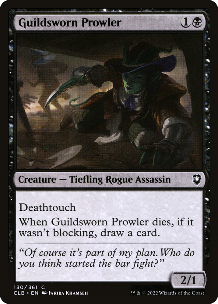 Guildsworn Prowler [Commander Legends: Battle for Baldur's Gate]