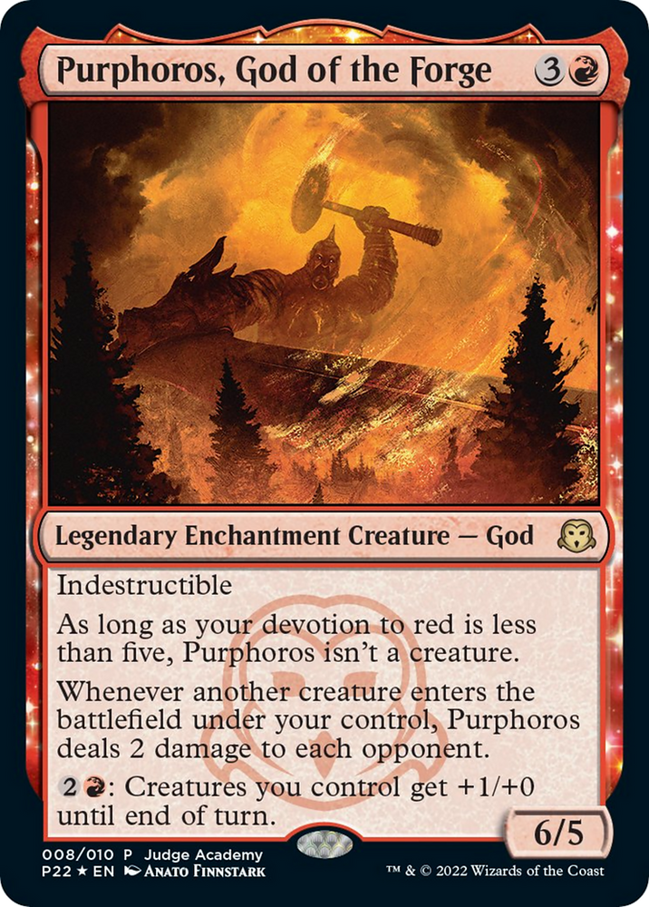 Purphoros, God of the Forge [Judge Gift Cards 2022]