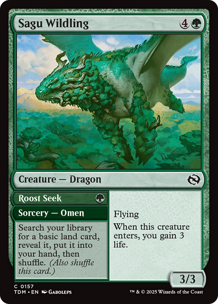 Sagu Wildling // Roost Seek (TDM-157) - Tarkir: Dragonstorm Foil
