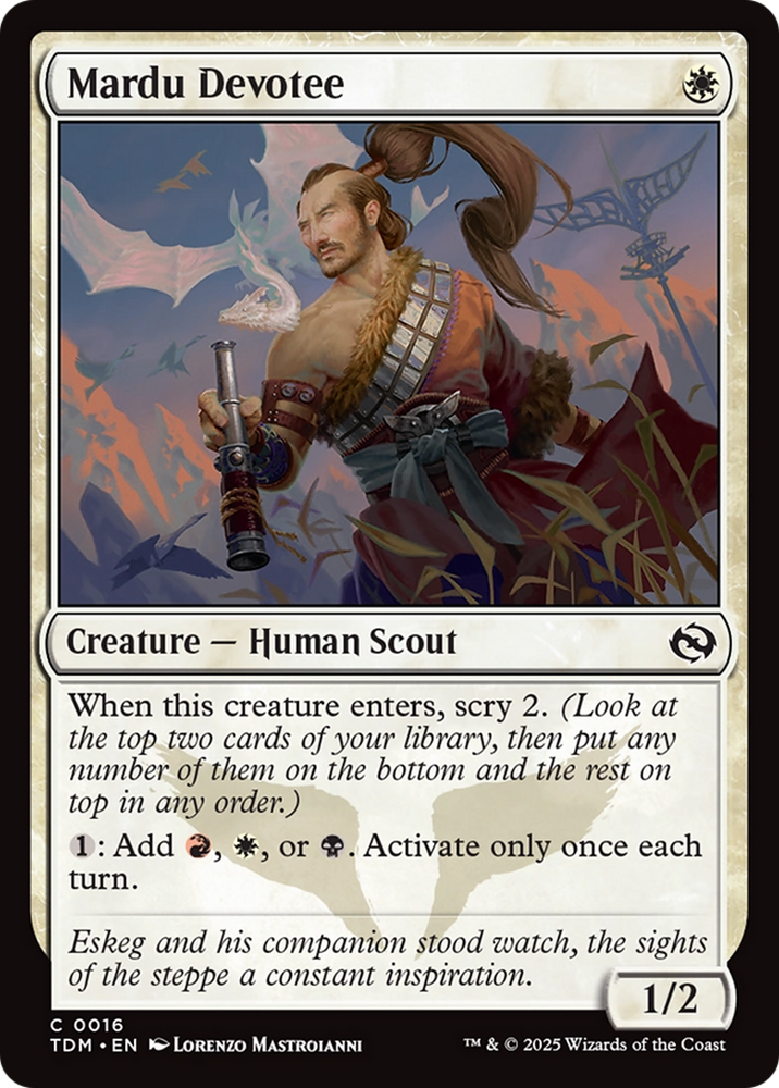 Mardu Devotee (TDM-016) - Tarkir: Dragonstorm Foil