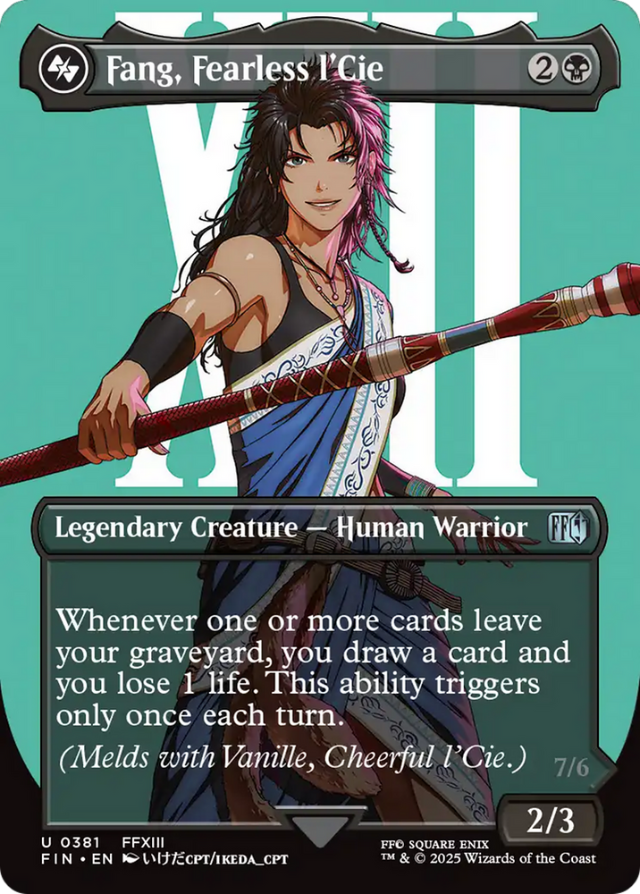 Fang, Fearless l'Cie (Borderless) (FIN-381) - FINAL FANTASY (Borderless) Foil