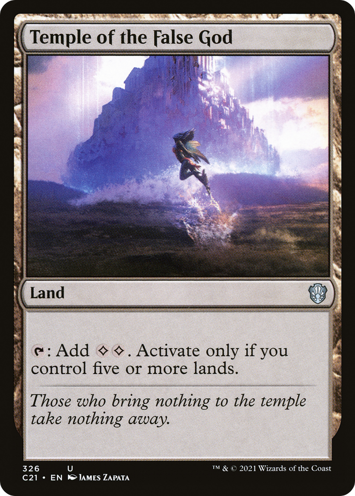 Temple of the False God [Commander 2021]