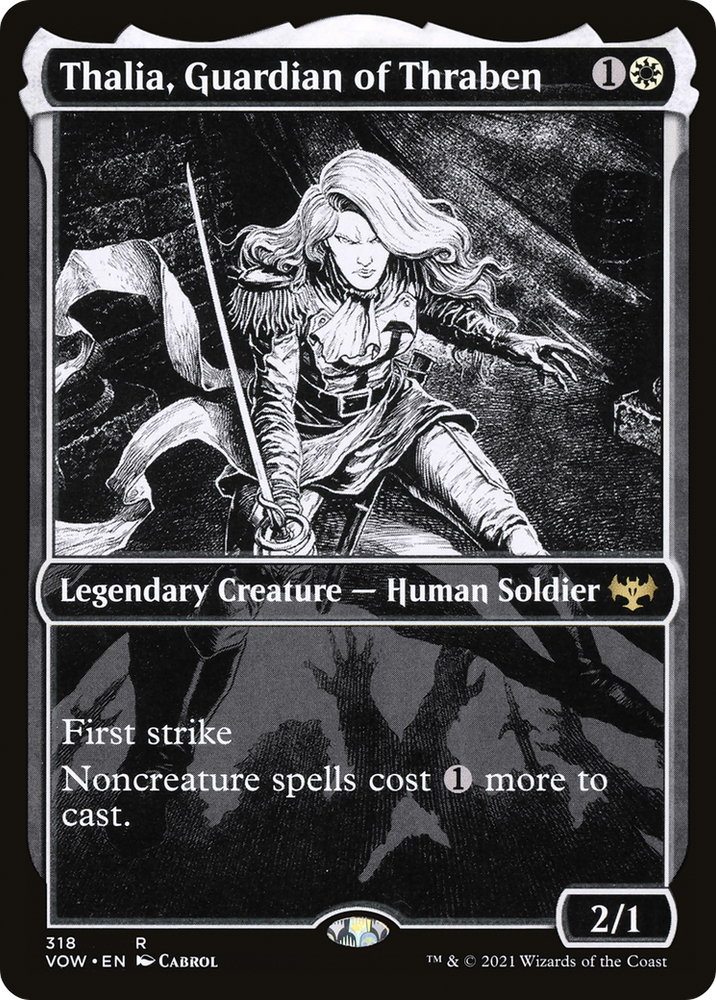 Thalia, Guardian of Thraben (Showcase Eternal Night) [Innistrad: Crimson Vow]