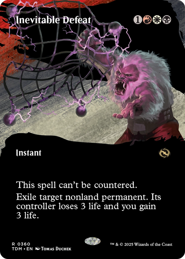 Inevitable Defeat (TDM-360) - Tarkir: Dragonstorm: (Showcase) (Borderless)