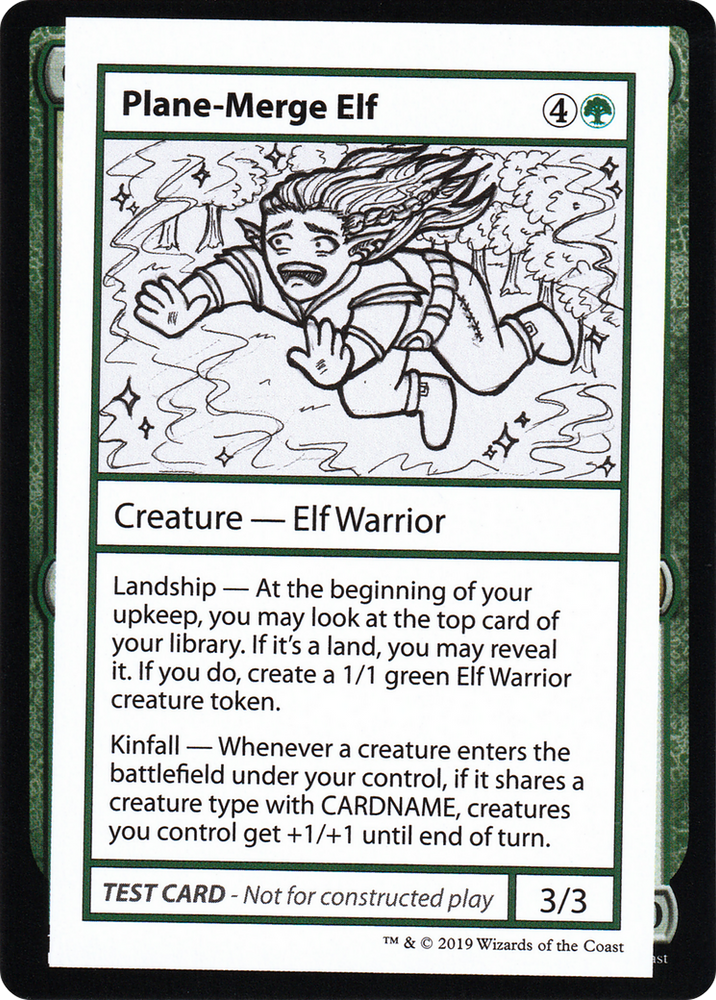 Plane-Merge Elf (2021 Edition) [Mystery Booster Playtest Cards]