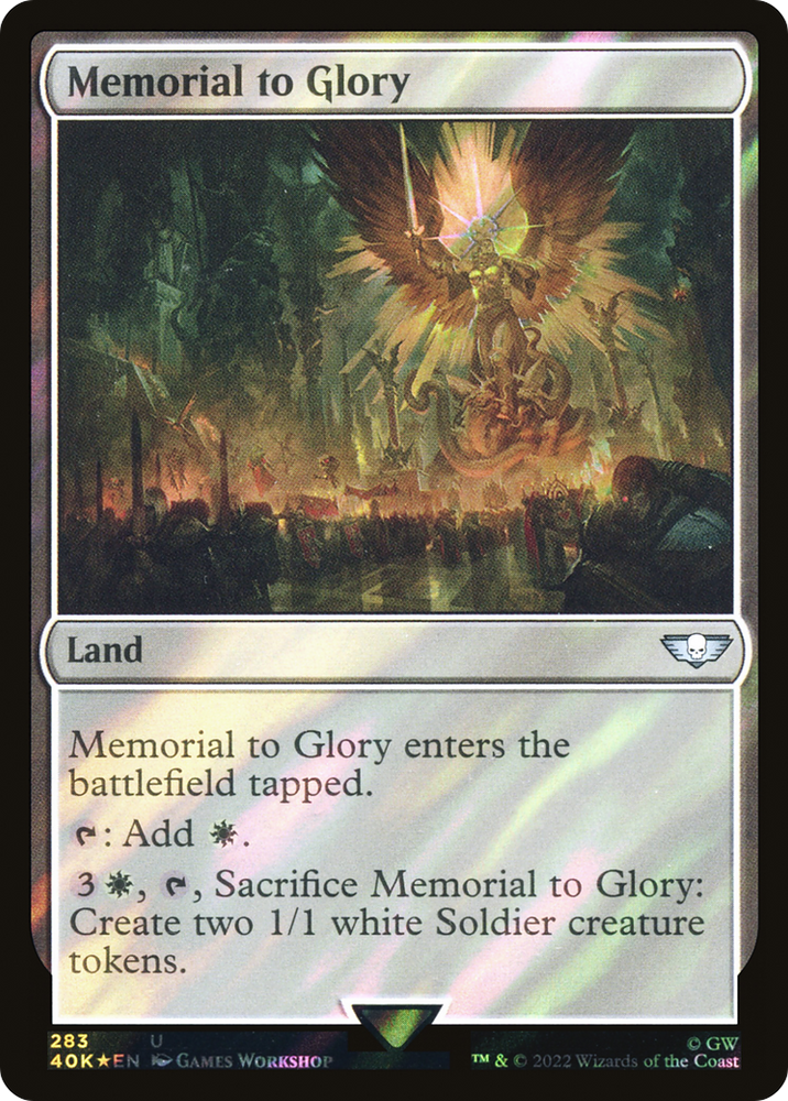 Memorial to Glory (Surge Foil) [Warhammer 40,000]