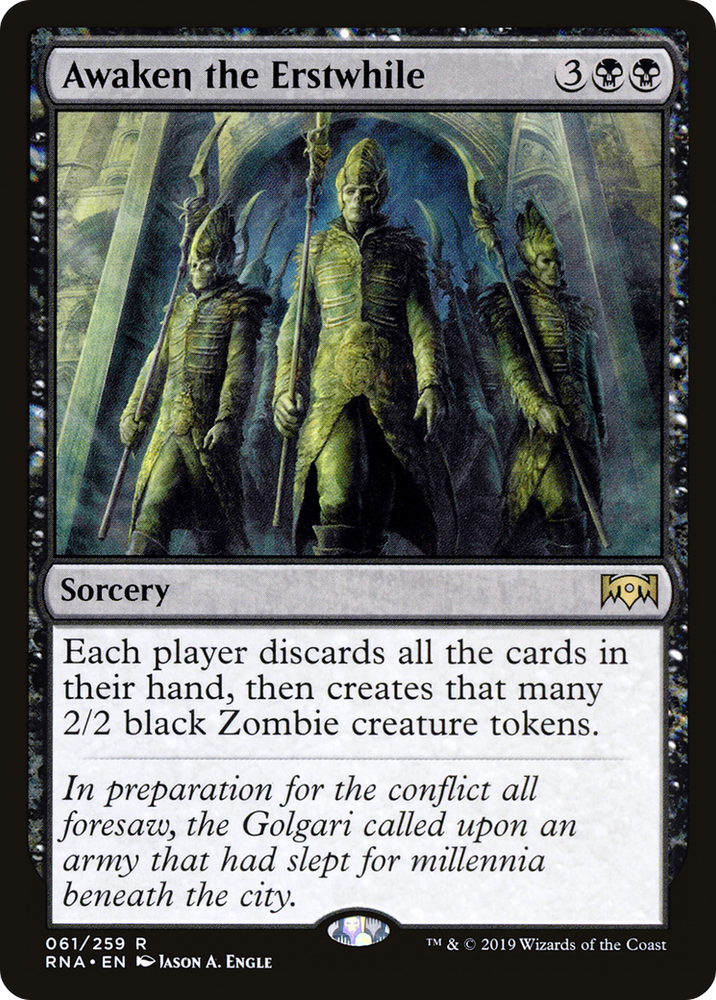 Awaken the Erstwhile [Ravnica Allegiance]
