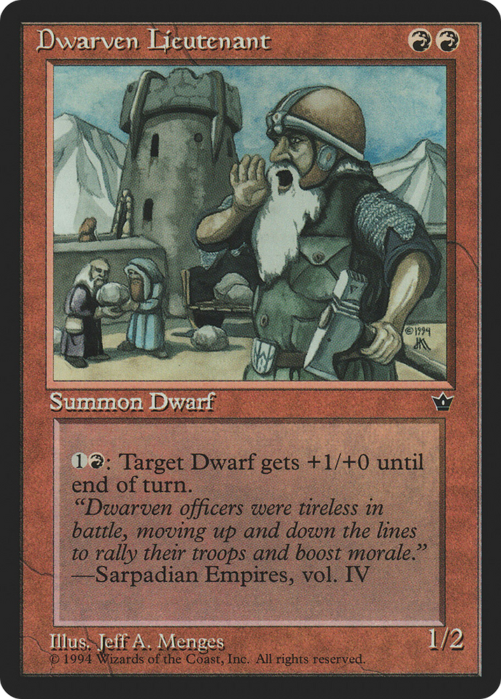 Dwarven Lieutenant [Fallen Empires]