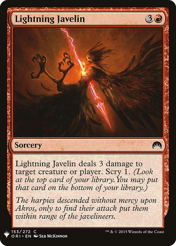 Lightning Javelin [Mystery Booster]