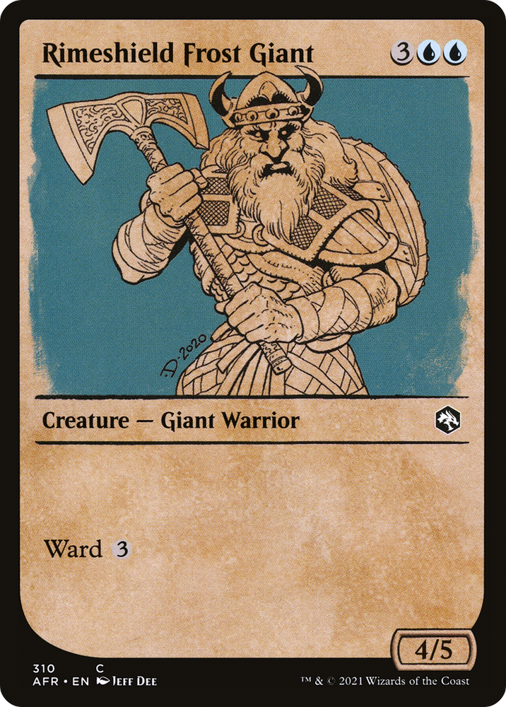 Rimeshield Frost Giant (Showcase) [Dungeons & Dragons: Adventures in the Forgotten Realms]