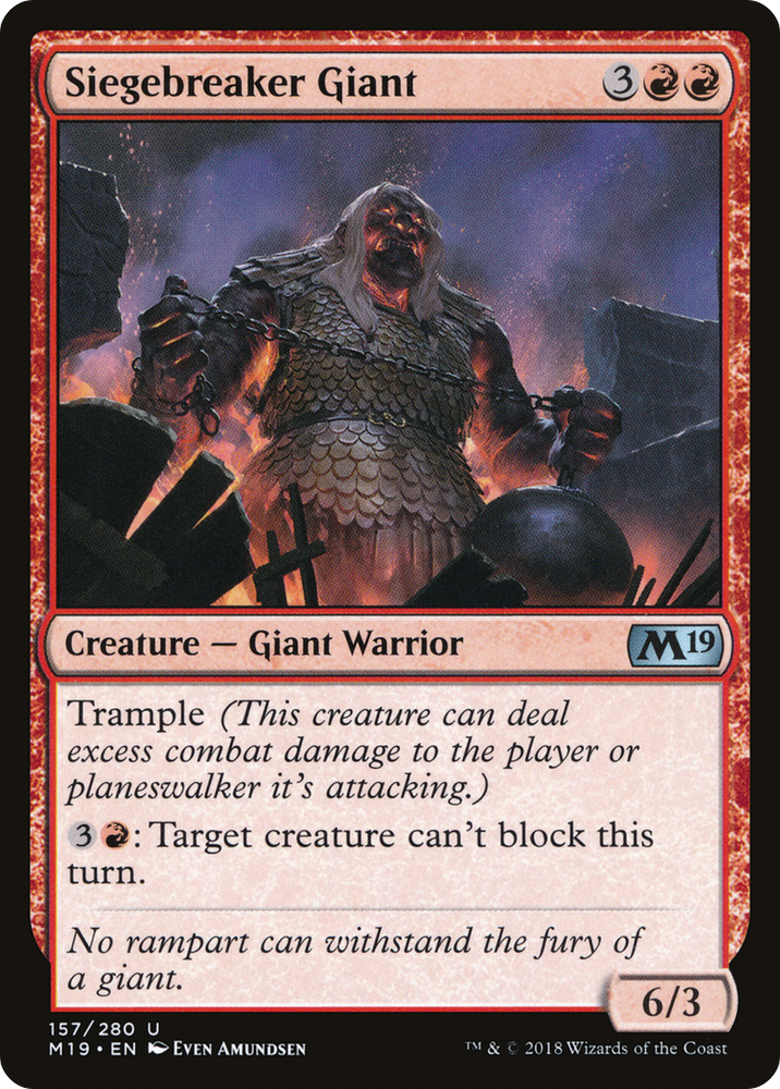 Siegebreaker Giant [Core Set 2019]