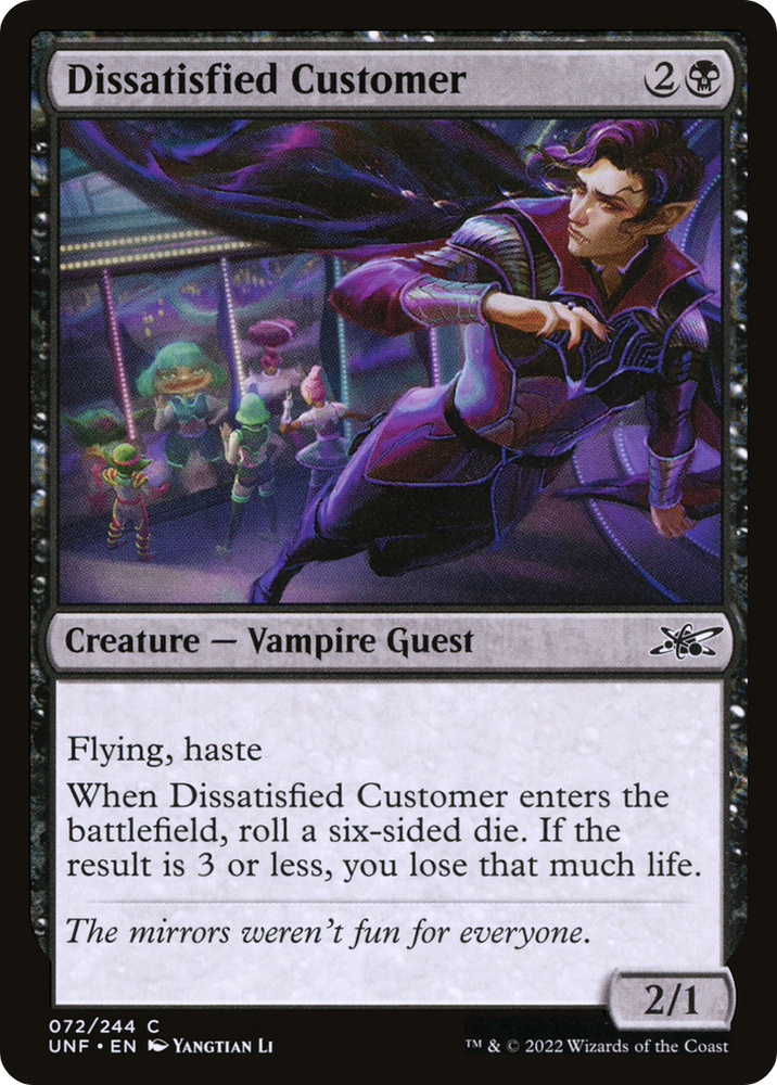 Dissatisfied Customer [Unfinity]