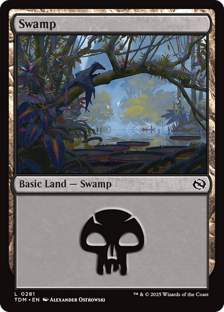 Swamp (TDM-281) - Tarkir: Dragonstorm Foil