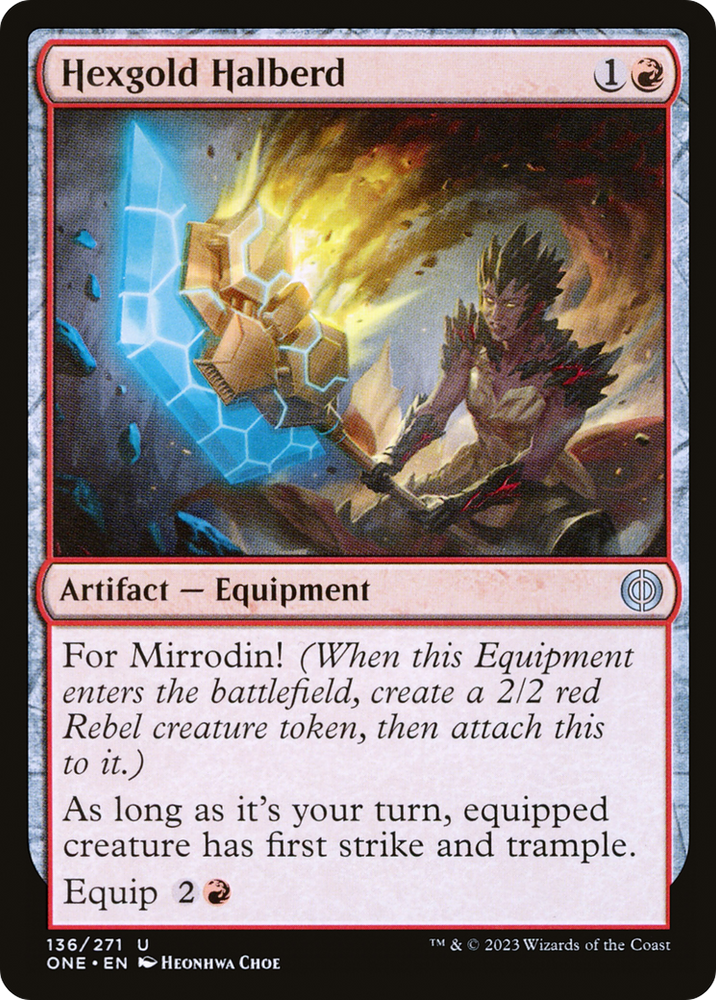 Hexgold Halberd [Phyrexia: All Will Be One]