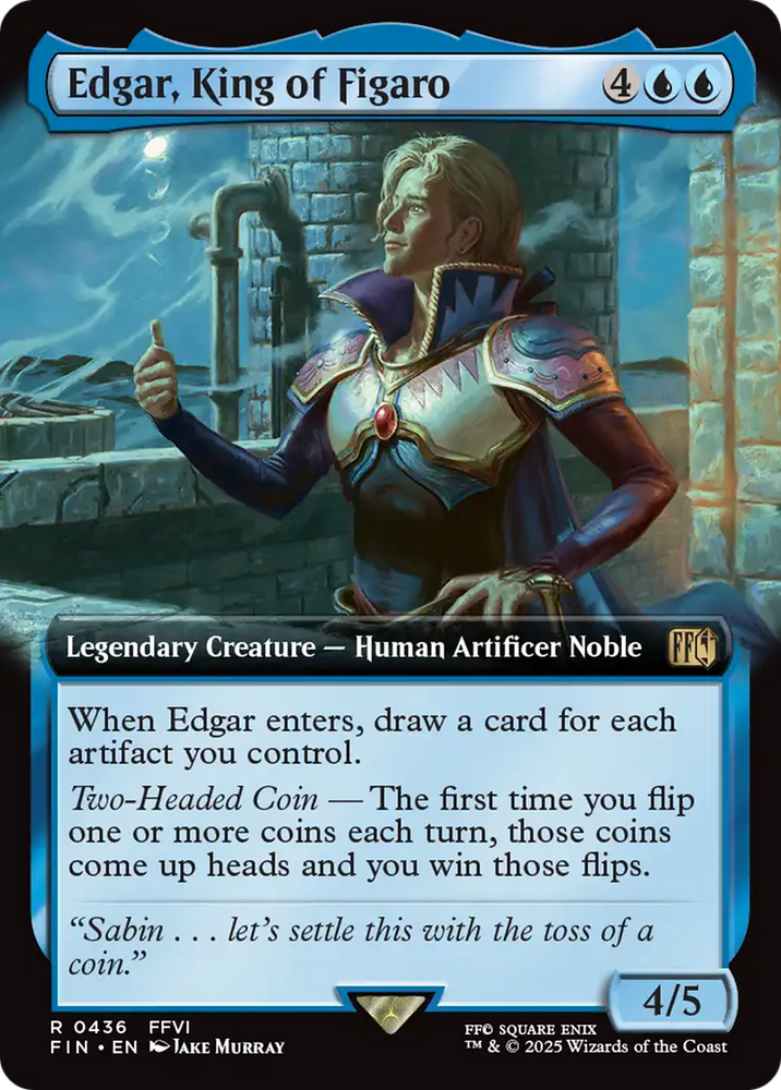Edgar, King of Figaro (FIN-436) - FINAL FANTASY: (Extended Art) Foil