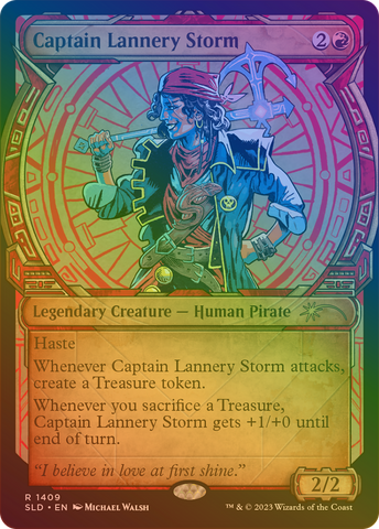 Captain Lannery Storm (Rainbow Foil) [Secret Lair Drop Series]