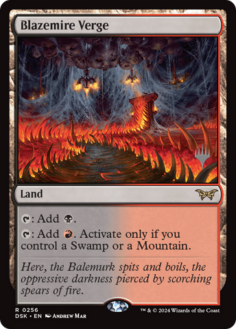 Blazemire Verge [Duskmourn: House of Horror Promos]