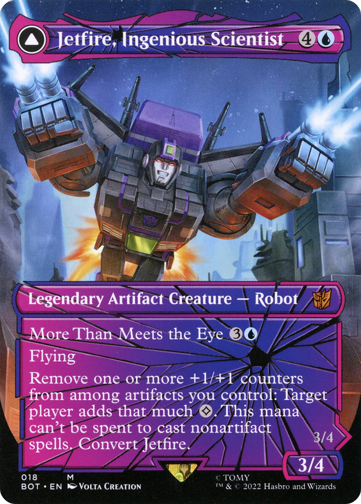 Jetfire, Ingenious Scientist // Jetfire, Air Guardian (Shattered Glass) [Transformers]
