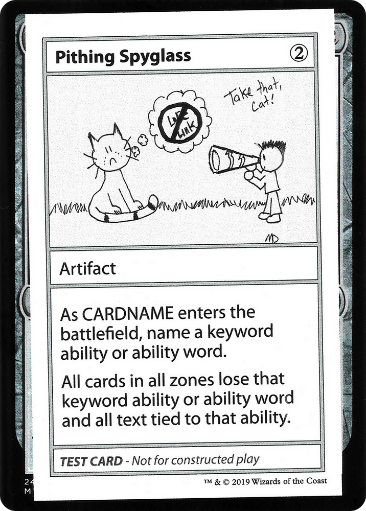 Pithing Spyglass (2021 Edition) [Mystery Booster Playtest Cards]