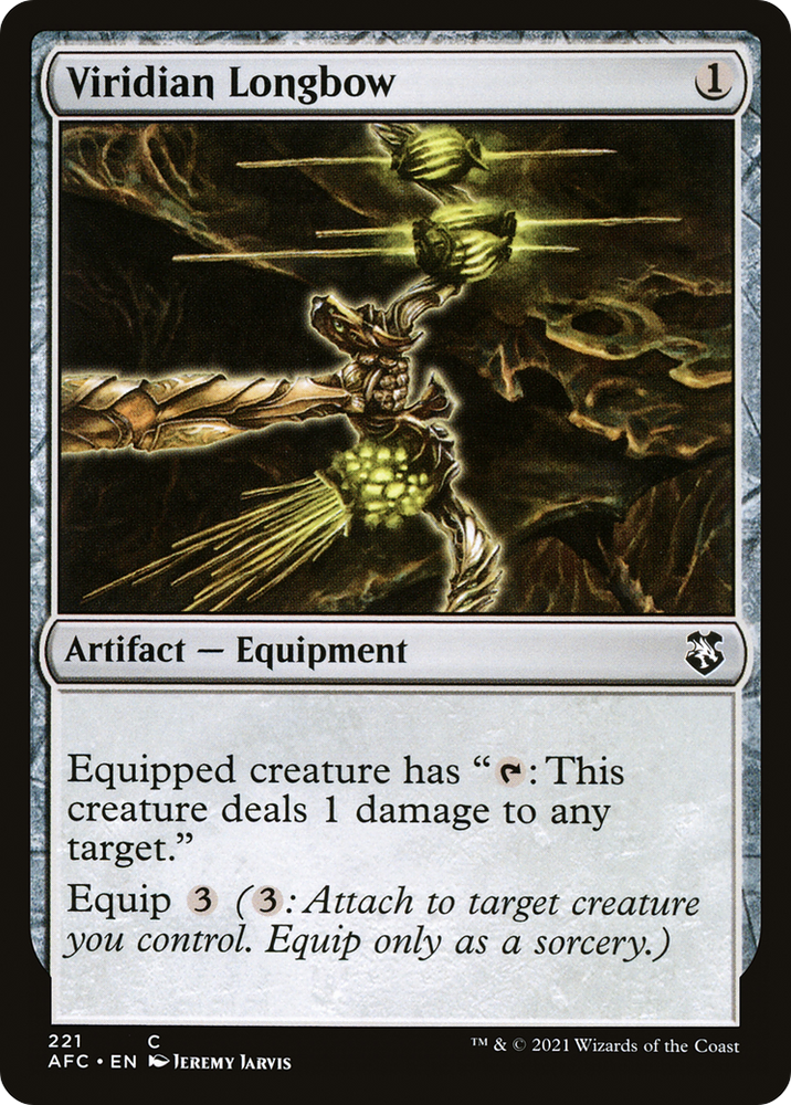 Viridian Longbow [Dungeons & Dragons: Adventures in the Forgotten Realms Commander]