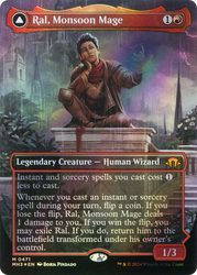 Ral, Monsoon Mage // Ral, Leyline Prodigy (Borderless) (Textured Foil) [Modern Horizons 3]